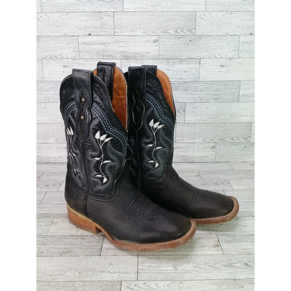 Vintage Women's Las Trankas Leather Cowboy Boots Mex 22.5 US 5.5 Western Boot